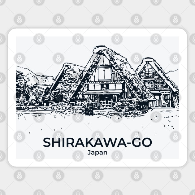 Shirakawa-go - Japan Magnet by Lakeric